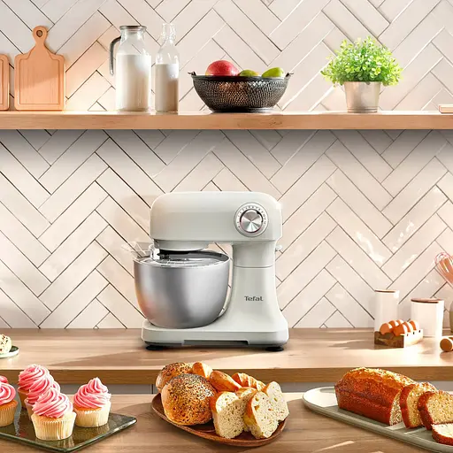 Миксер планетарный Tefal Bake Easy бежевый 500 Вт (QB140AF0) - фото 9