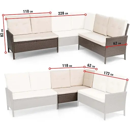 Садові меблі Di Volio Venice сірі - фото 3