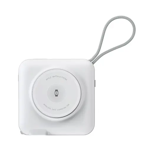 Портативний ЗП Power Bank WIWU Wi-P051 6 in 1 PD45W з БЗП+iWatch 15000 mAh White - фото 4