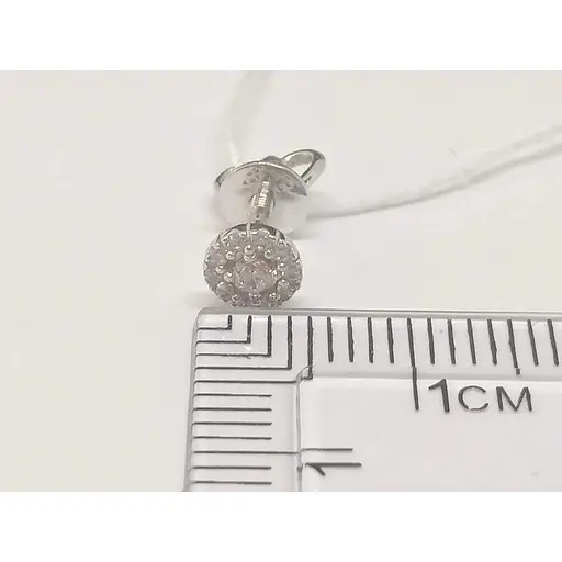 Золоті сережки-пуссети Favoritum з фіанітами. 211334_Б - фото 3