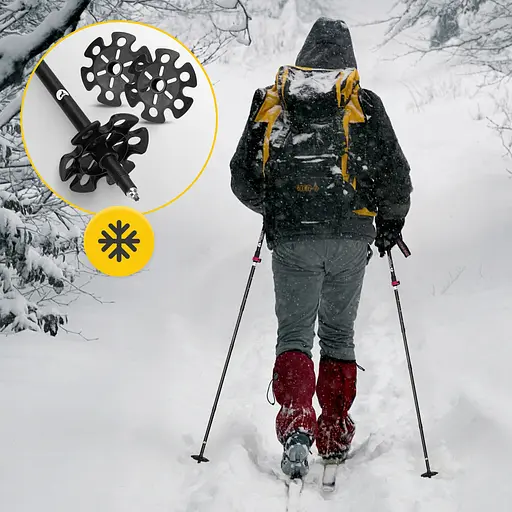 Трекинговые палки Mountain Goat Pro+ 43-130 см Black/Pink (P-5905973404662) - фото 3