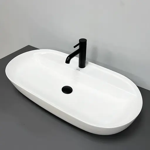 Умивальник VBI Terni M white накладний VBI-011801, Білий - фото 2