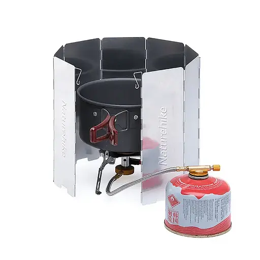 Вітрозахисний екран Naturehike для пальника та вогню (на 8 секцій) - фото 2