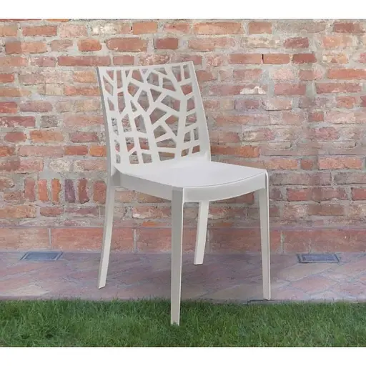 Стул садовый пластиковый Bica Matrix белый - фото 3