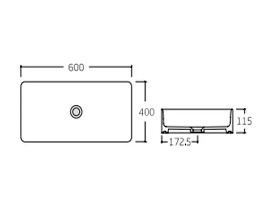 Раковина Qtap Tern без донного клапана QT17112174WN - фото 2
