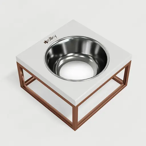 Hollky Base Solo M — миска на підставці для котів і середніх собак (1 × 0,8 л) - фото 7