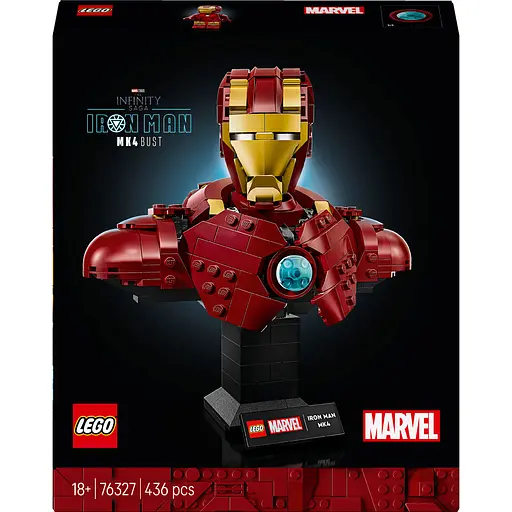 Конструктор LEGO Super Heroes Marvel Бюст Залізної Людини MK4, 436 деталей (76327) - фото 1