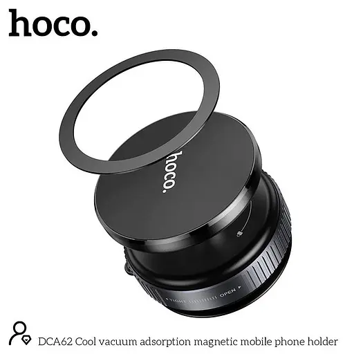 Держатель Hoco Cool vacuum adsorption magnetic mobile phone holder DCA62 - фото 3