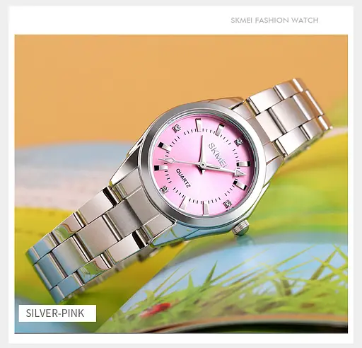 Наручний годинник жіночий 1620SIPK Silver-Pink Skmei acs0030674 - фото 3