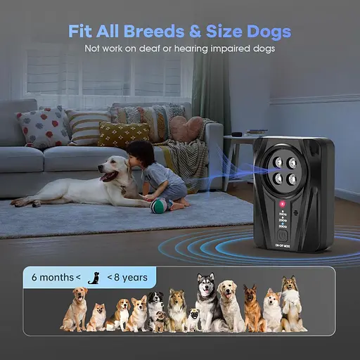 Устройство против лая, 3-уровневое устройство отпугивания собак - фото 4