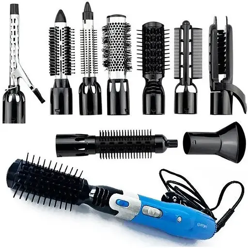 Фен-стайлер Gemei Gm-4833 10 в 1 набір з насадками для укладання волосся - фото 1