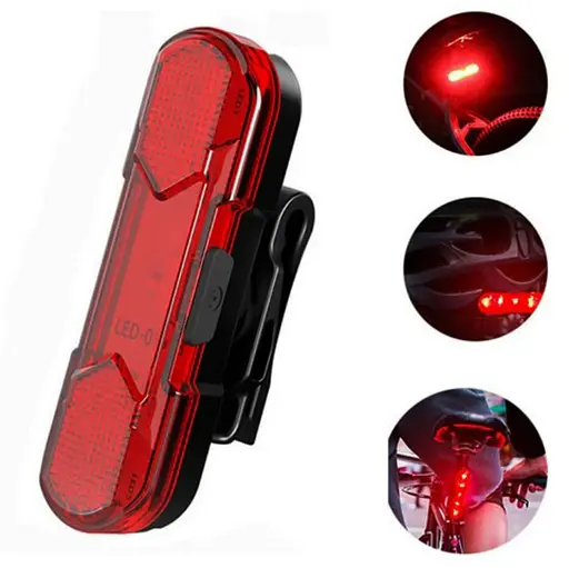 Вело фара с задним фонарем мигалкой RB-B14 велосипедный аккумуляторный фонарь на велосипед с креплением RB-B14 - фото 5