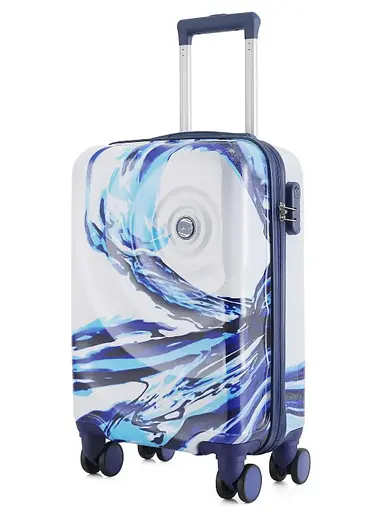 Валіза Semi Line 20" (S) White/Blue Print (T5653-1) (DAS302329) - фото 1