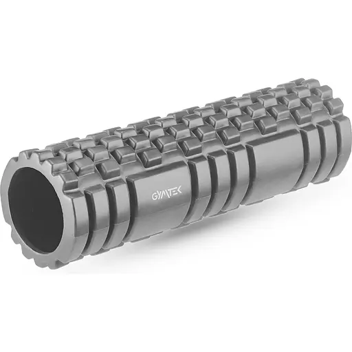 Массажный ролик Gymtek для йоги и фитнеса EVA 45см серый