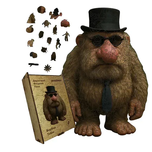 Деревянный пазл Матео Мататео, А2, Деревянная коробка 300+ элементов