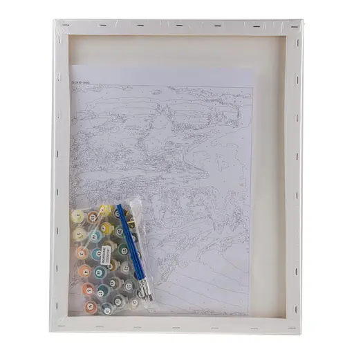 Набір для розпису по номерах "Гірський пейзаж" 40*50 см, IDEA2-GX47212, ТМ "99IDEAS" - фото 6