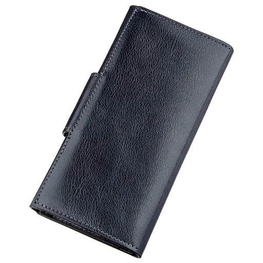 Женский кожаный кошелек-клатч Grande Pelle 10х20х3 см acs0015909 - фото 2