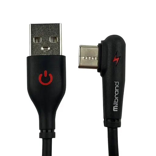 Кабель поворотний (кутовий) Mibrand MI-11 Two Colour Elbow Charging Line USB - Type-C 1 метр