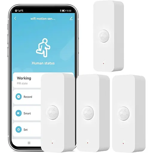 Пакет із 4 датчиків руху PIR WiFi: інтелектуальний детектор руху з оповіщеннями додатків