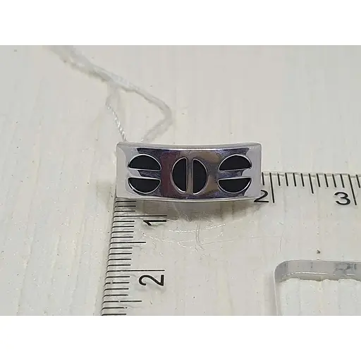 Срібні сережки Tango з каучуком. 930014С - фото 5