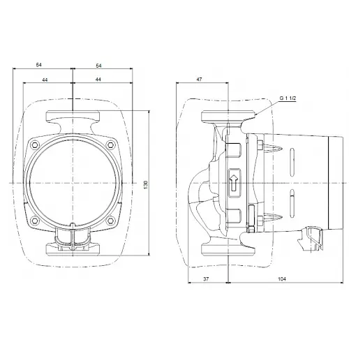 Циркуляционный насос Grundfos Alpha1 25-80 N 130 (99199590) - фото 6