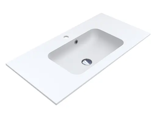 Умивальник Miraggio Della 900 mirasoft 0001071, Білий матовий - фото 4