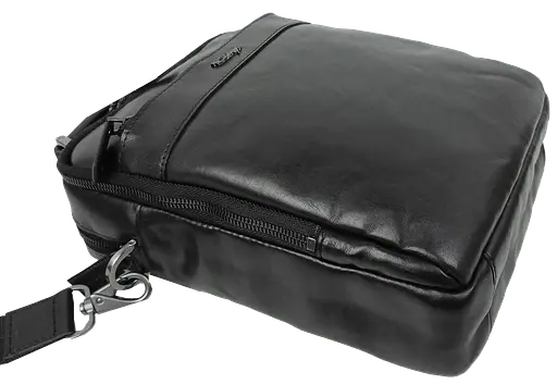 Мужская кожаная сумка, барсетка черная Mykhail Ikhtyar sum0028763 - фото 3