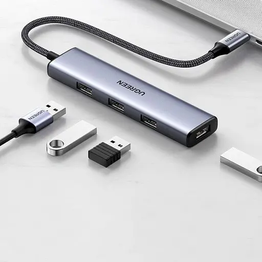 USB-хаб Ugreen CM473 4 в 1 USB-C / 4xUSB 3.0 (20841) [64640] - фото 2