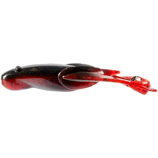 Силікон Keitech Noisy Flapper 3.5’’ #467 Black Red Belly (5 шт/уп) - фото 2