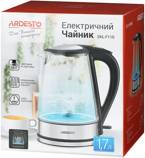 Электрочайник Ardesto EKL-F110 - фото 6