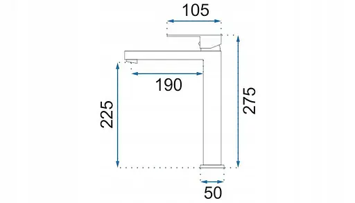 Смеситель для умывальника Rea Fenix хром высокий REA-B9851 Хром - фото 4