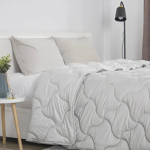 Ковдра ТЕП Velour 200x210 см світло-сірий (1-04872_34485) - фото 1