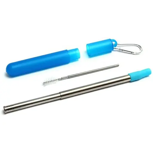 Бомбилья Туризмо (21 см) + складной ершик (23 см) синий - фото 4