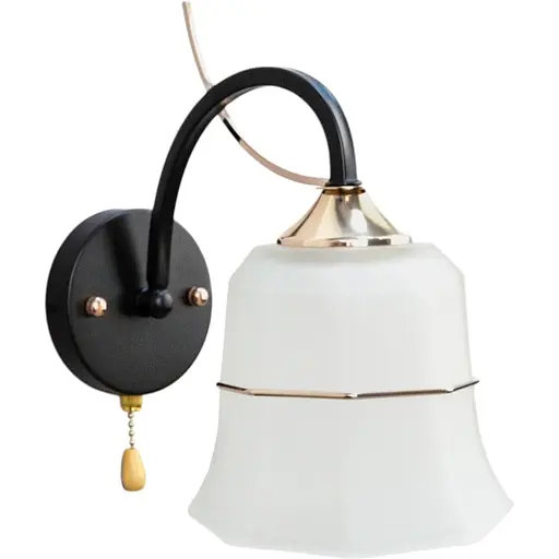 Бра Brille LK-728W/1 E27 BK+FG