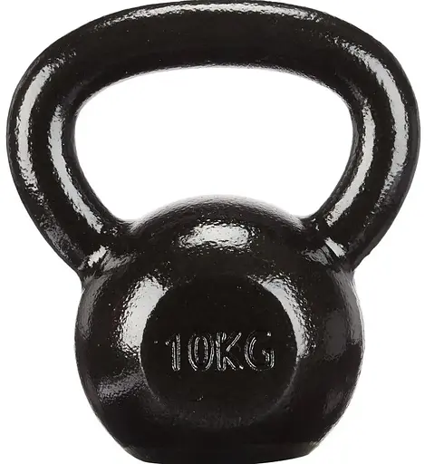 Гиря чугунная Toorx 10 кг с резиновой подставкой Black (KGV-10) - фото 1