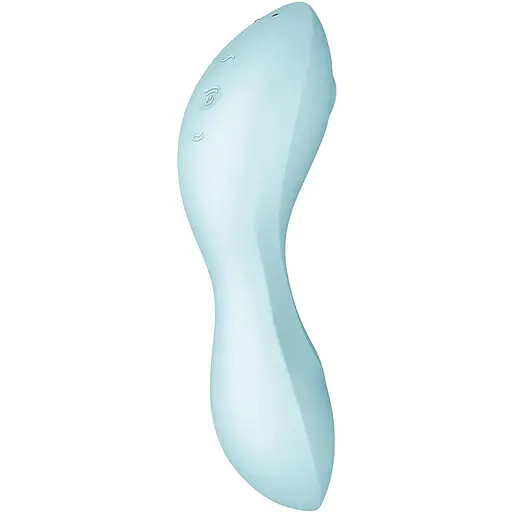 Вакуумный смарт-стимулятор с вибрацией Satisfyer Curvy Trinity 5 (Blue) - фото 5