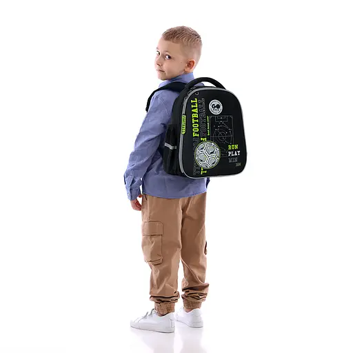 Рюкзак GoPack Education 165S Football Fan Чорно-сірий (GO26-165S-4) - фото 15