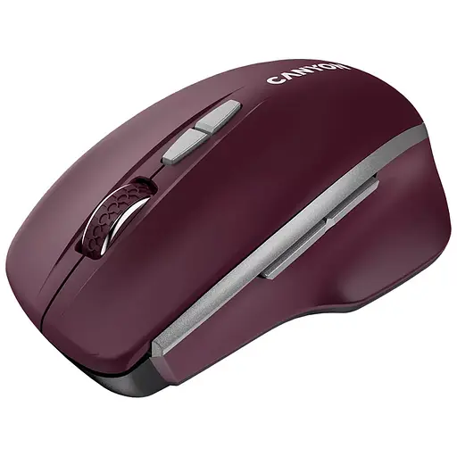 Мишка Canyon MW-21 Wireless Blue LED Burgundy (CNS-CMSW21BR) - фото 3