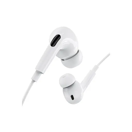 Наушники Hoco M111 Pro, вакуумные, проводные, Lightning, 1.2m, white - фото 3