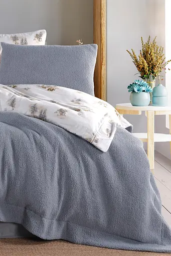 Постільна білизна Sherwood Mavi (Фланель + Шерпа) Istanbul pbe0051504 - фото 3