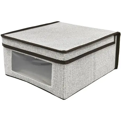 Короб для хранения Handy Home с крышкой 30x28x15 см серый (ESH07)