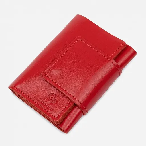 Кожаный женский кошелек Grande Pelle 10х8х1.5 см acs0024483 - фото 1