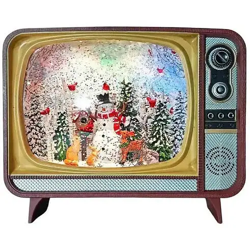 Новогодний музыкальный ночник XMAS WDL-24034B «Ретро телевизор» - фото 1