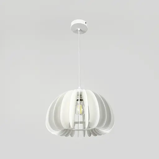 Люстра з білим акриловим абажуром Ø 32х25 см | Line F | Арт. SG41-320 - фото 3