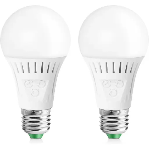 Світлодіодна лампа Elrigs E27 з датчиком руху та датчиком сутінків, 7 Вт, замінює 60 Вт, регульований діапазон