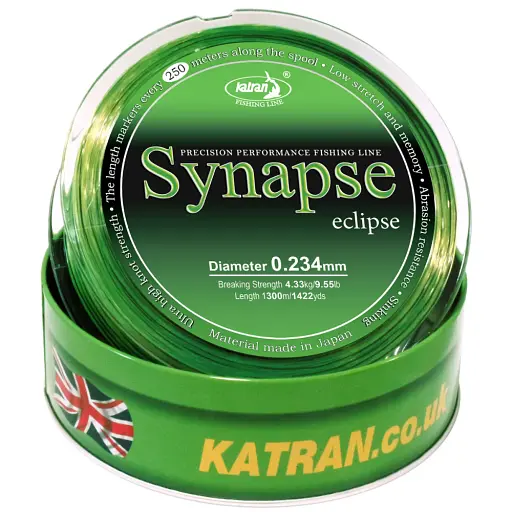 Леска Katran Synapse Eclipse 1300 м (neon/black) 0.234 мм 9.55 lb - фото 2