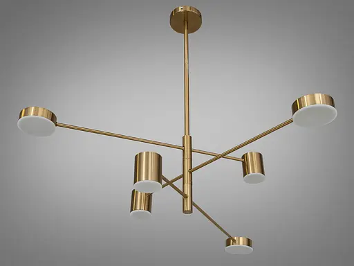 Сучасна новинка, світлодіодна люстра в кабінет, 30 Вт, бронзова люстра - фото 2