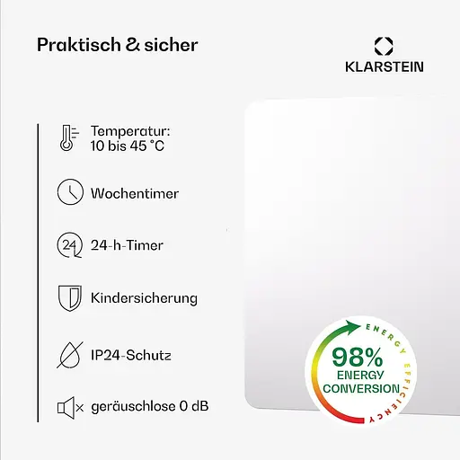 Інфрачервоний обігрівач Klarstein Wonderbeam 900 (10045439) - фото 3