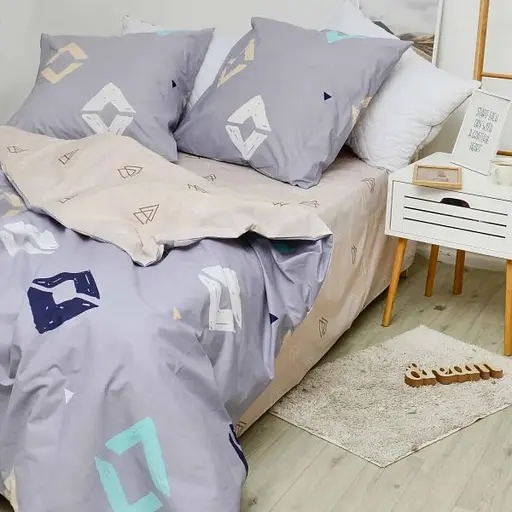 Комплект постільної білизни Viluta євро ранфорс 20106 100% бавовна - фото 3