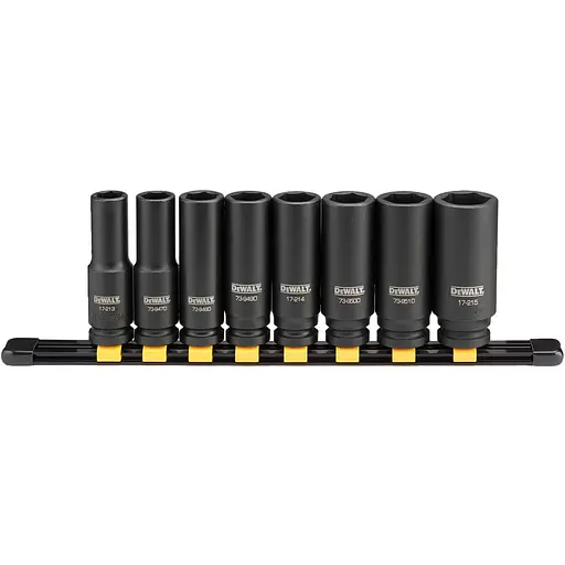 Набір ударних голівок DeWalt 1/2" 8 предметів (DWMT86090-0) - фото 2